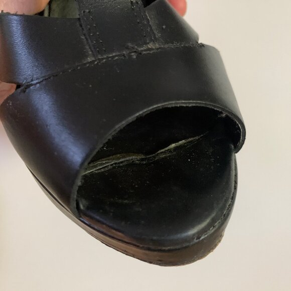 ALDO Shoes Sandal Heel w/ Buckle (Black, EU 39 / US 8.5) - Picture 10 of 11